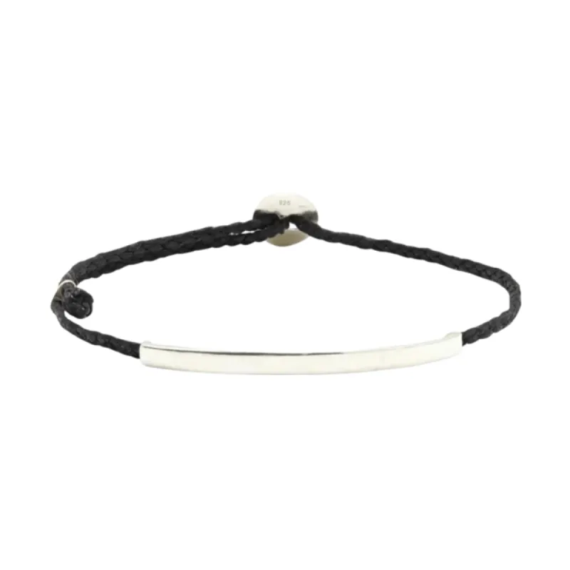 ID Signature Bracelet in Black made by The Jewelry Edit