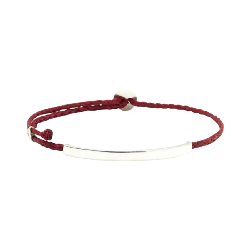 ID Signature Bracelet in Red made by The Jewelry Edit
