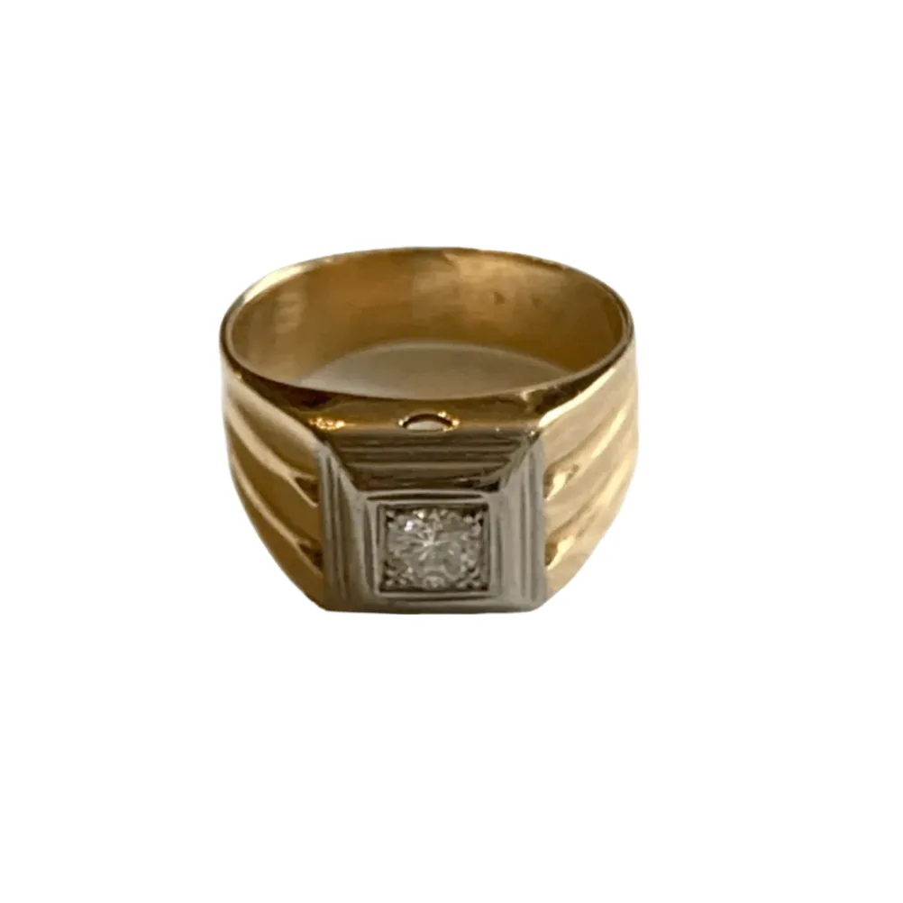 Diamond Signet Ring sold by The Jewelry Edit