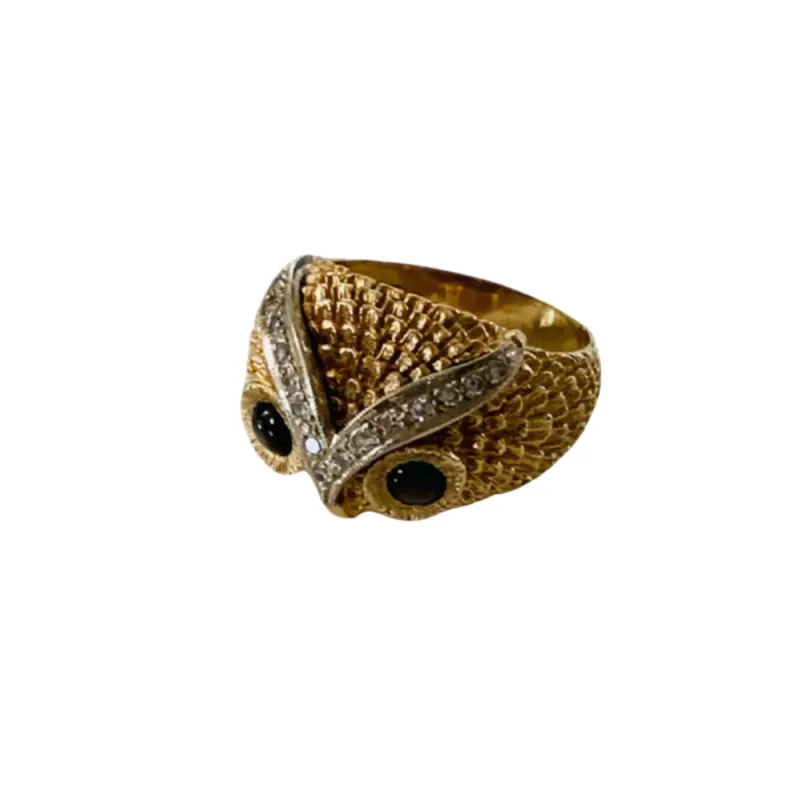 Owl Dome Antique Ring sold by The Jewelry Edit