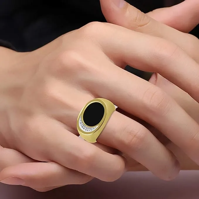 Black Onyx Chunky Ring sold by The Jewelry Edit product image thumbnail 2