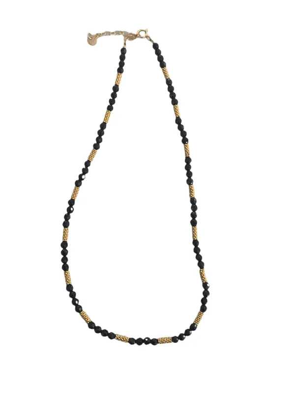 Black Beads Choker by Mabel Chong sold by The Jewelry Edit