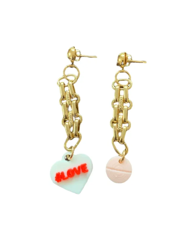 Love and Drugs Earrings by Dominique Renée sold by The Jewelry Edit