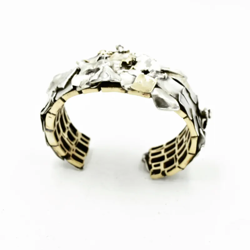 LAYERED CUFF BY JILL HERLANDS sold by The Jewelry Edit