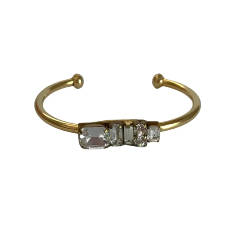Sequence Crystal Cuff Bangle sold by The Jewelry Edit
