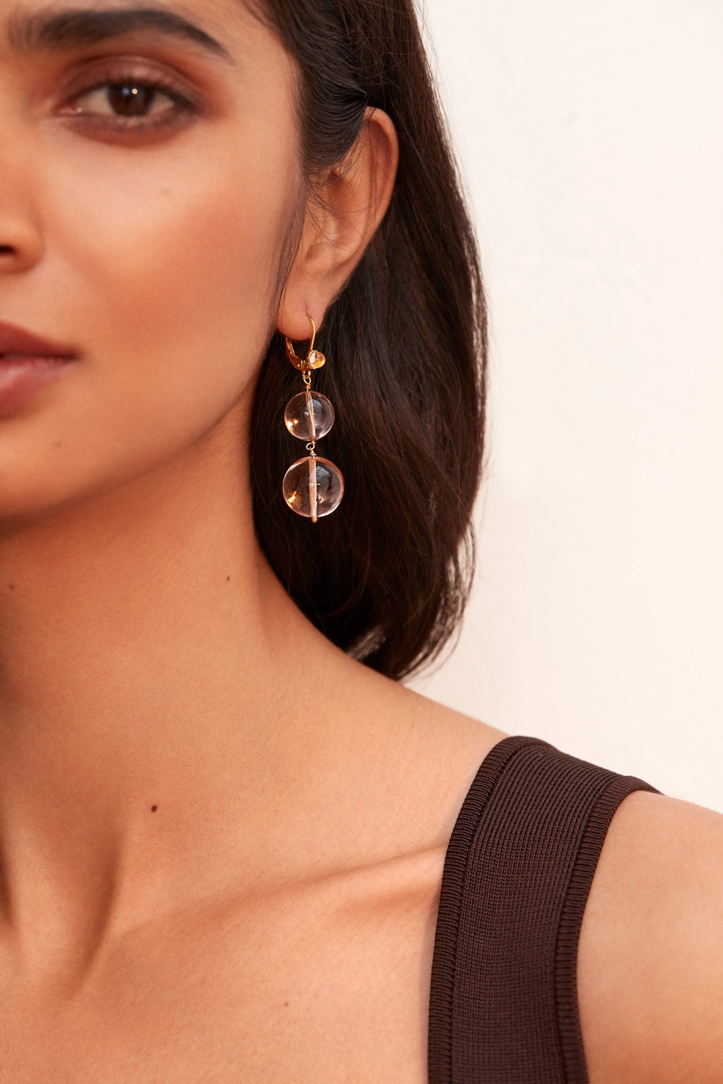 Pernille Earrings Champagne sold by The Jewelry Edit product image thumbnail 3