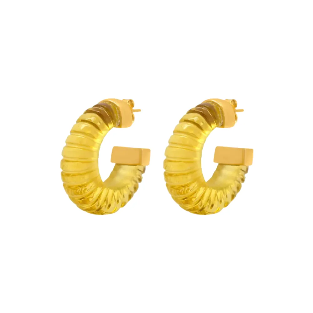 Esme Earrings Lemon sold by The Jewelry Edit