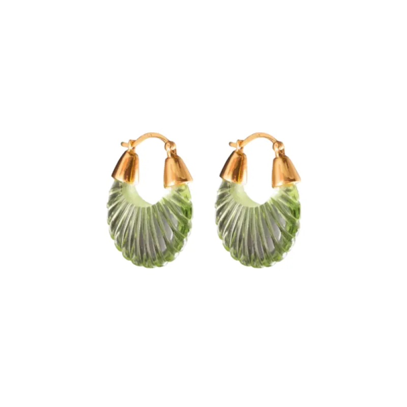 Ettienne Earrings Green sold by The Jewelry Edit