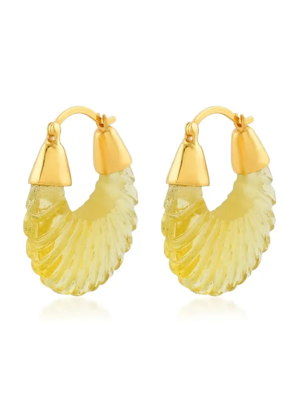 Ettienne Earrings Lemon sold by The Jewelry Edit