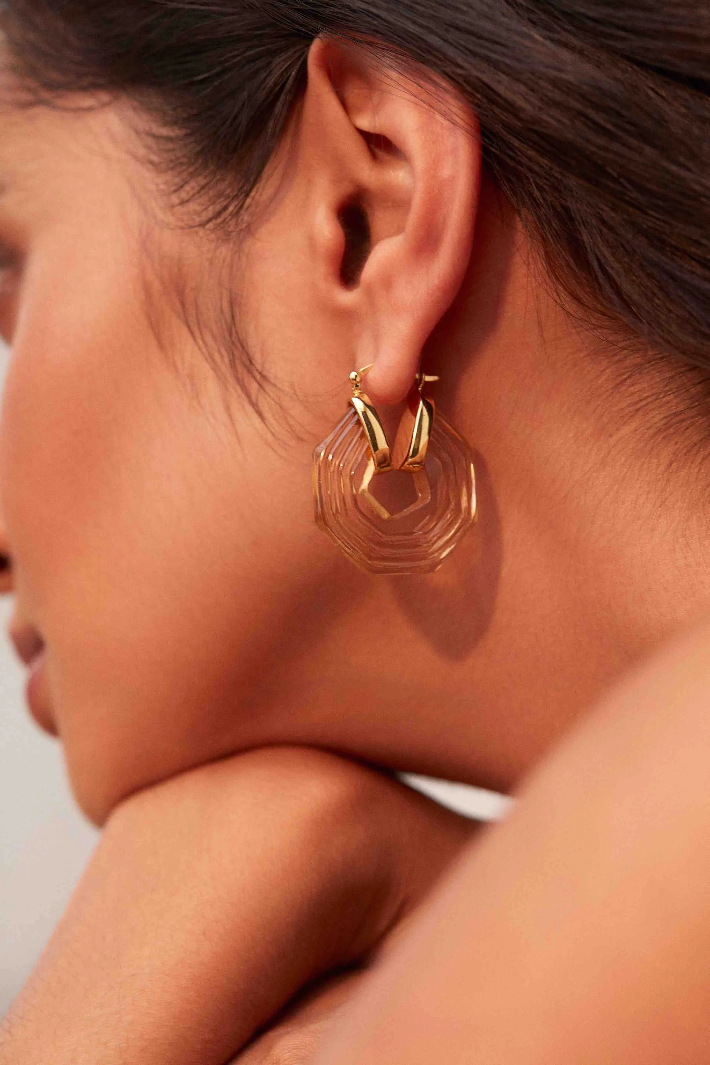 Sphinx Earrings Clear sold by The Jewelry Edit product image thumbnail 2