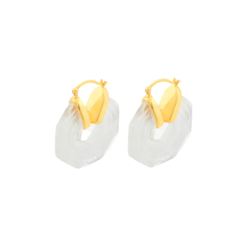 Sphinx Earrings Clear sold by The Jewelry Edit