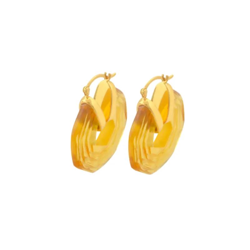 Sphinx Earrings Champagne sold by The Jewelry Edit