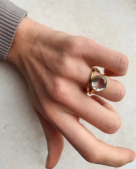 Oval Chunky Ring Soft Green sold by The Jewelry Edit product image thumbnail 5