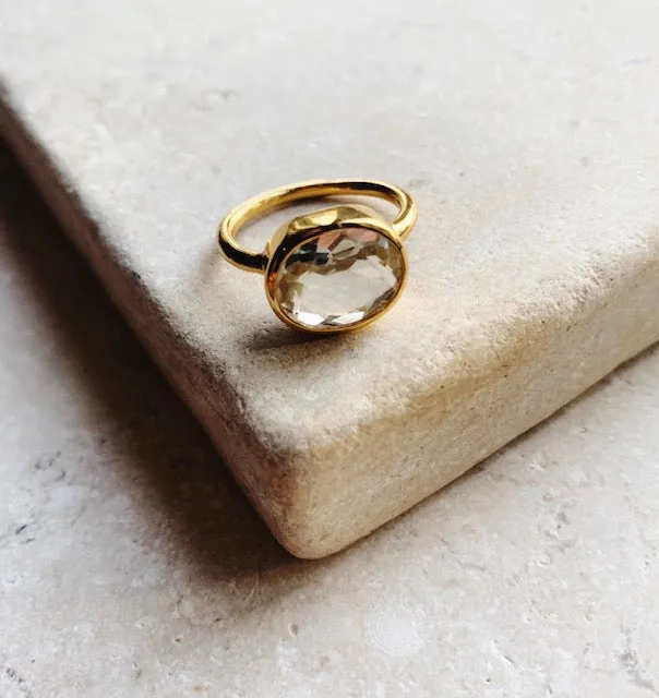 Oval Chunky Ring Clear sold by The Jewelry Edit product image thumbnail 2