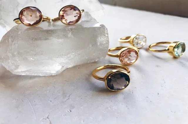 Oval Chunky Ring Clear sold by The Jewelry Edit product image thumbnail 4