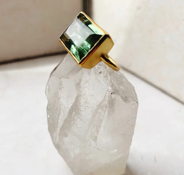 Lenny Ring in Soft Green sold by The Jewelry Edit product image thumbnail 2