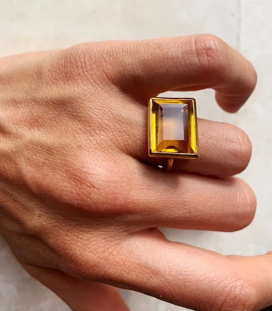 Lenny Ring in Citrine sold by The Jewelry Edit product image thumbnail 2
