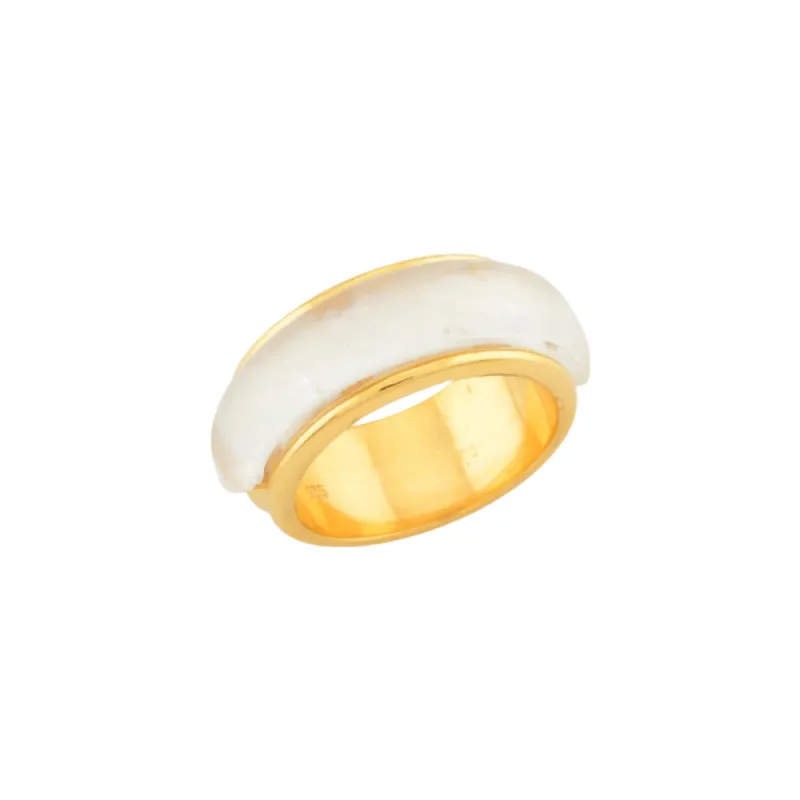 Orion Ring White sold by The Jewelry Edit