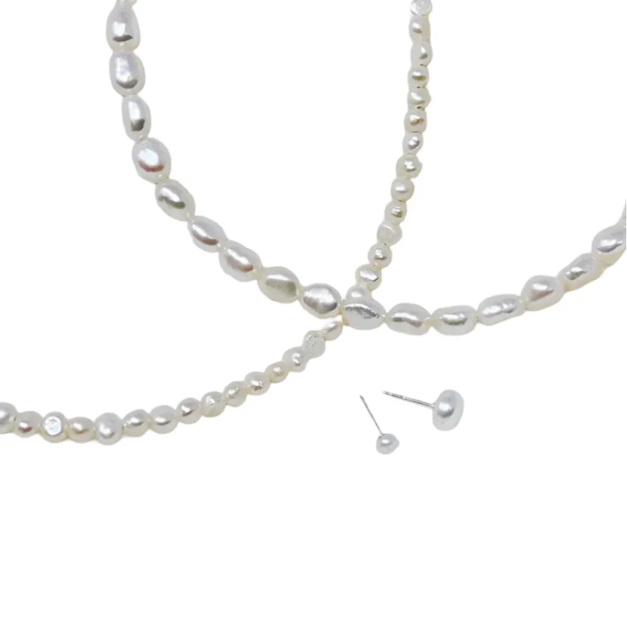 Rice Pearl Necklace sold by The Jewelry Edit product image thumbnail 2