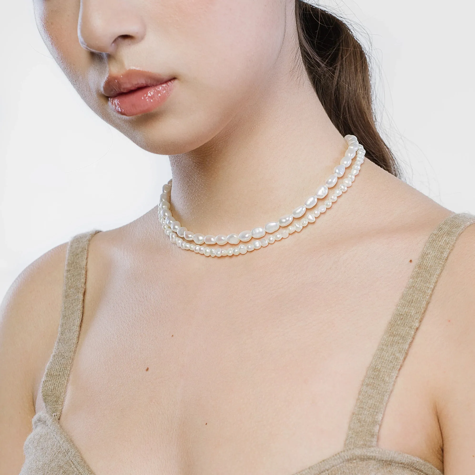 Rice Pearl Necklace sold by The Jewelry Edit product image thumbnail 4