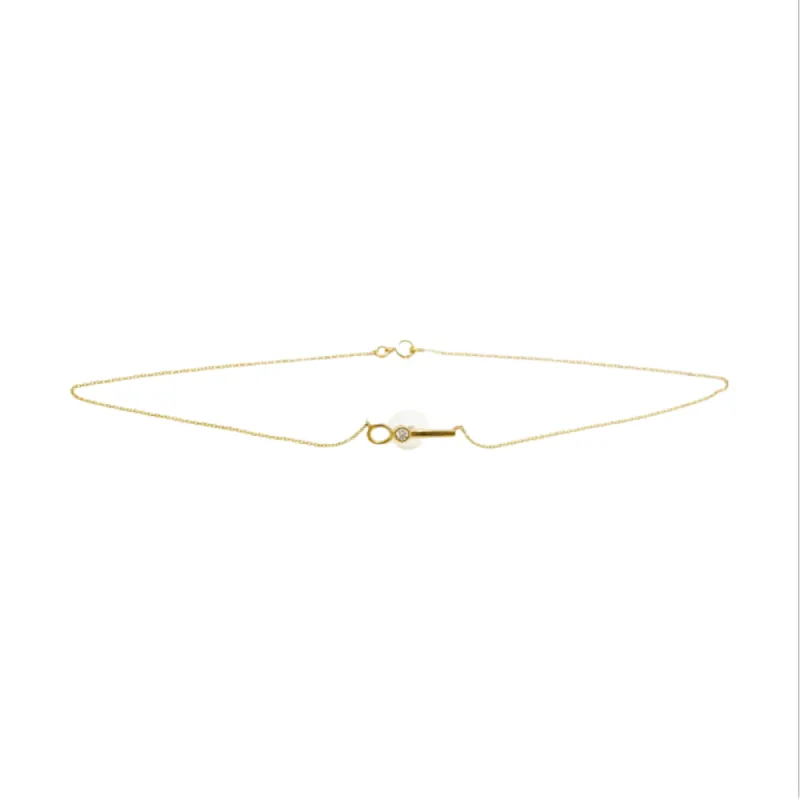 Pearl and Diamond Choker sold by The Jewelry Edit