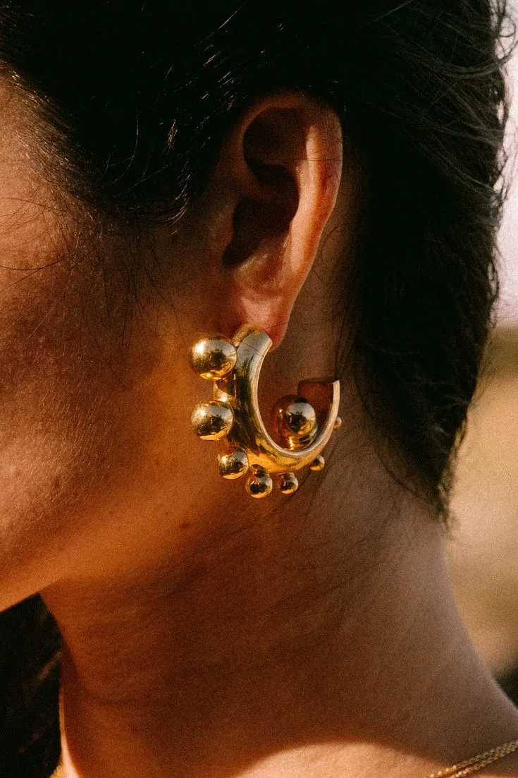 Coconut Earrings Large sold by The Jewelry Edit product image thumbnail 2