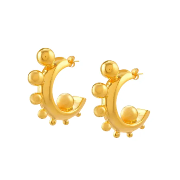 Coconut Earrings Large sold by The Jewelry Edit