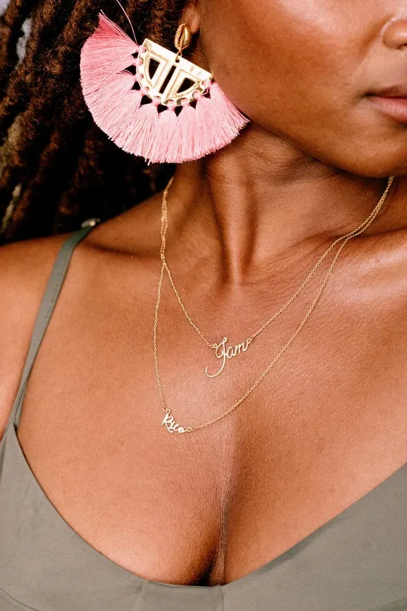 Carmen Earrings Pink sold by The Jewelry Edit product image thumbnail 2