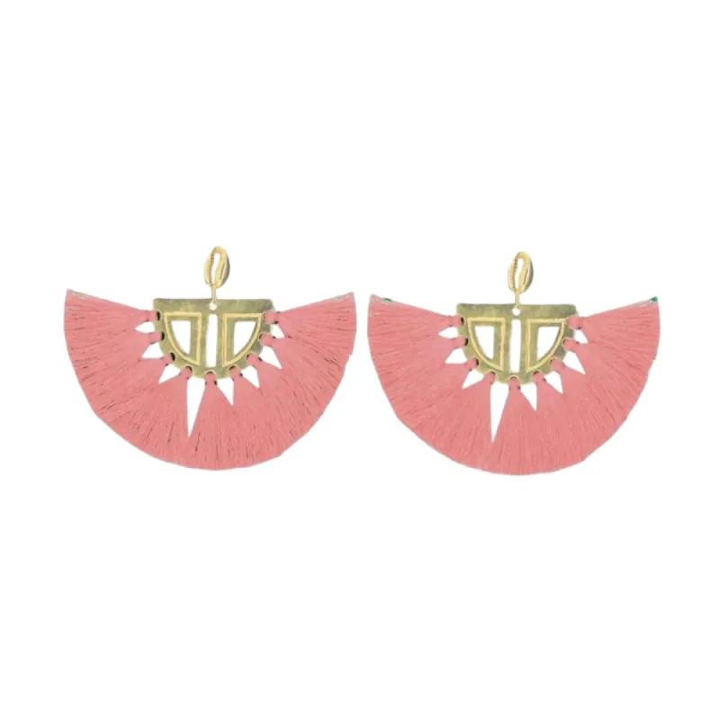Carmen Earrings Pink made by The Jewelry Edit