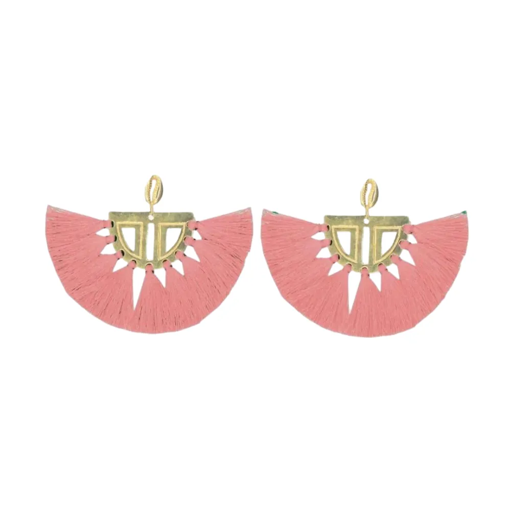 Carmen Earrings Pink sold by The Jewelry Edit
