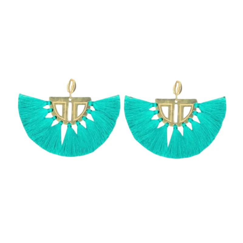 Carmen Earrings Turquoise made by The Jewelry Edit