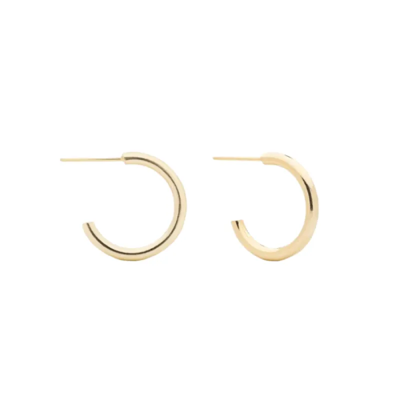 Arlo Small Hoops- Yellow Gold sold by The Jewelry Edit