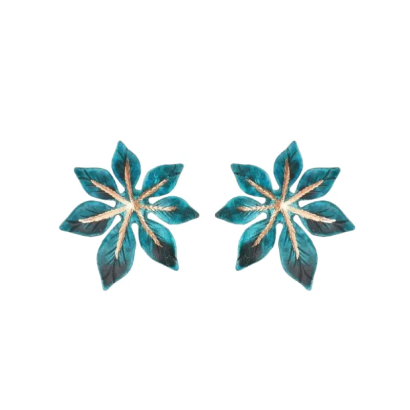 Mini Teal Laila Earrings sold by The Jewelry Edit