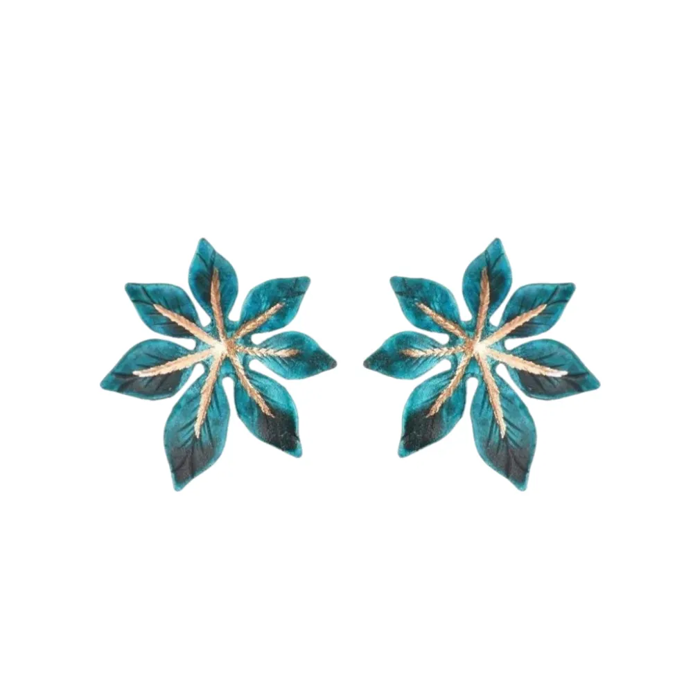 Mini Teal Laila Earrings sold by The Jewelry Edit