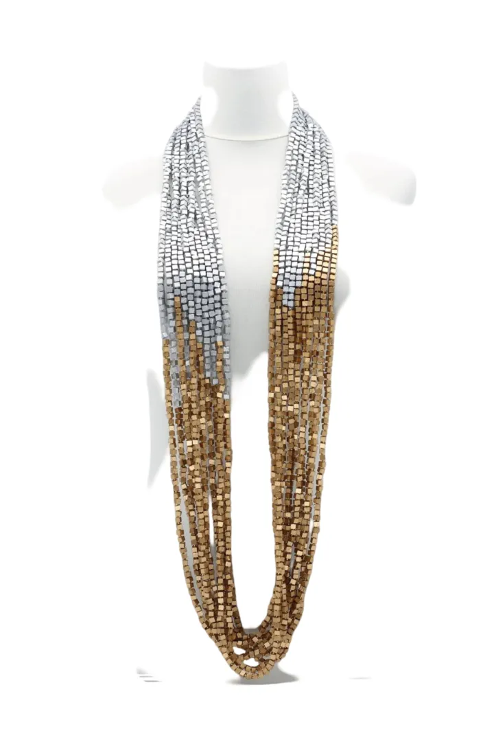 NEXT Pashmina Necklaces Gold/Silver sold by The Jewelry Edit