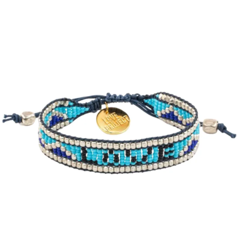 Taj Love Bracelet Jodphur Blue & Black sold by The Jewelry Edit
