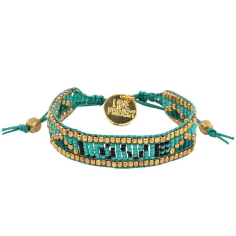 Taj Love Bracelet Turquoise & Black sold by The Jewelry Edit