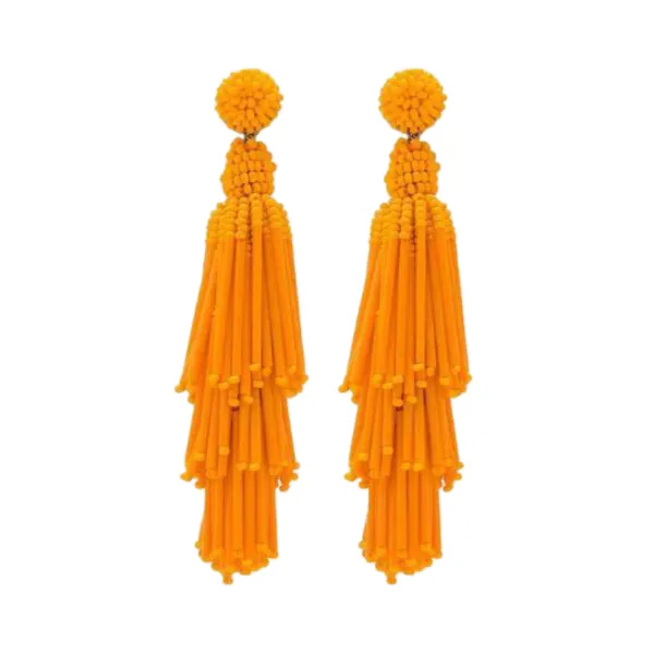 Rain Earrings Orange sold by The Jewelry Edit
