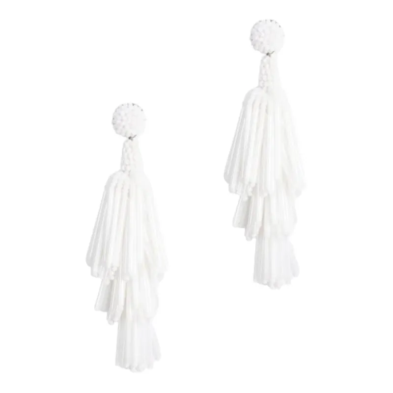 Rain Earrings White made by The Jewelry Edit