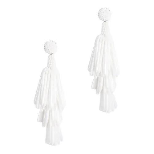 Rain Earrings White sold by The Jewelry Edit