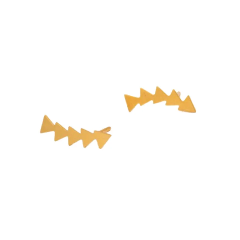 Gold Triangle Ear Crawlers sold by The Jewelry Edit