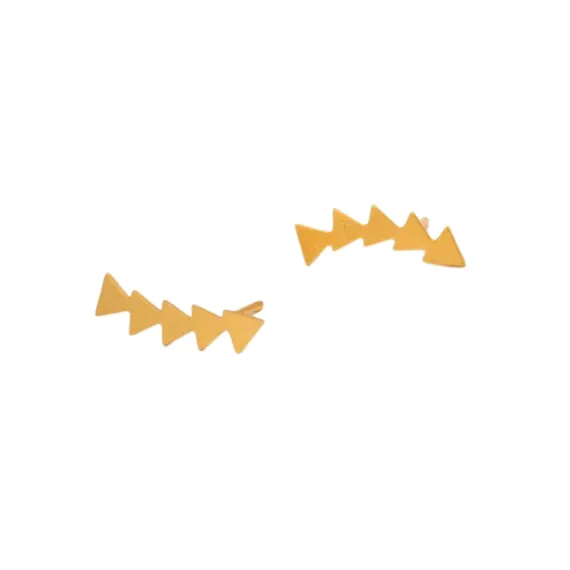 Gold Triangle Ear Crawlers sold by The Jewelry Edit