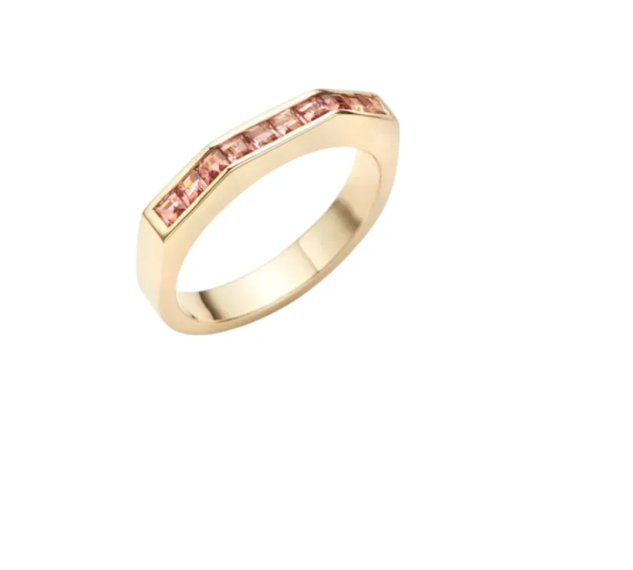 Otto Ring Pink Tourmaline sold by The Jewelry Edit