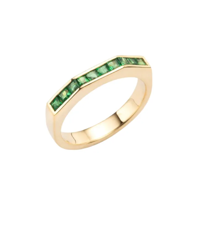 Otto Ring Tsavorite sold by The Jewelry Edit