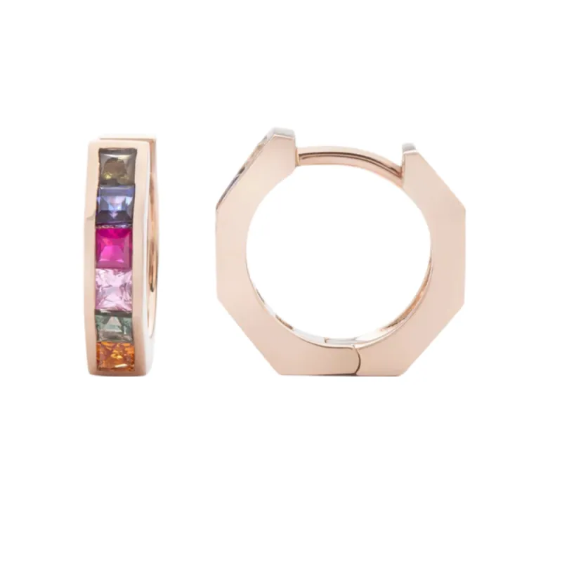 Otto Mini Huggies Multi sold by The Jewelry Edit