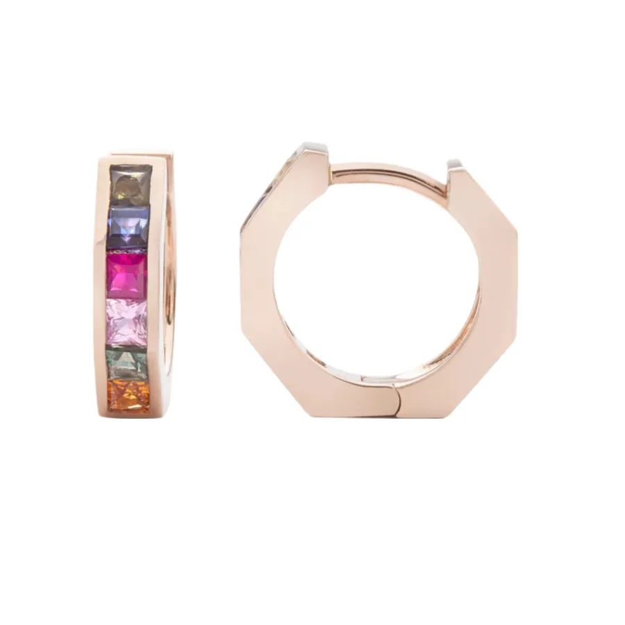 Otto Mini Huggies Multi sold by The Jewelry Edit