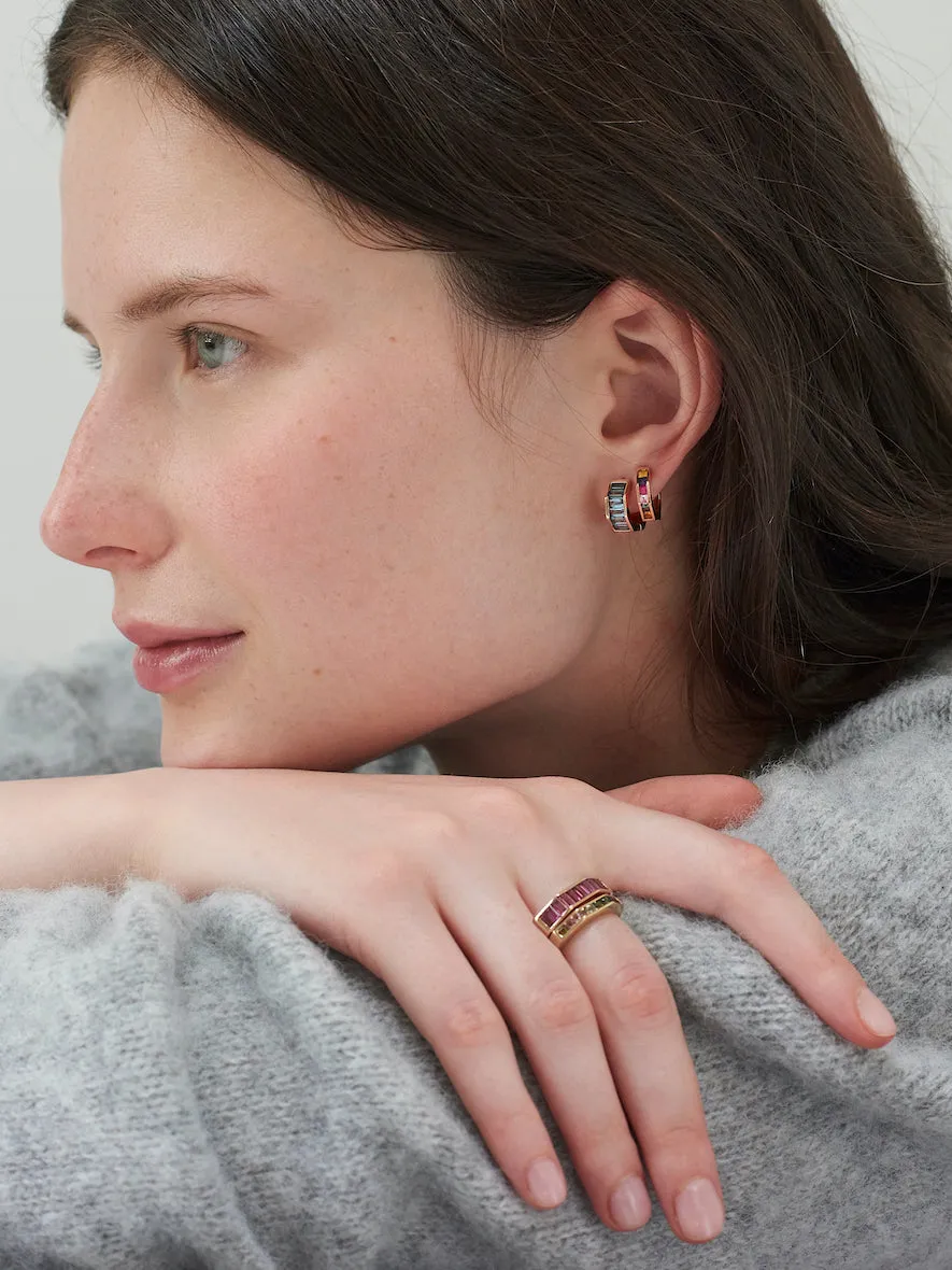 Otto Mini Huggies Multi sold by The Jewelry Edit product image thumbnail 3