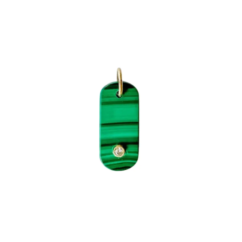 Gem Tab Charm Necklace sold by The Jewelry Edit