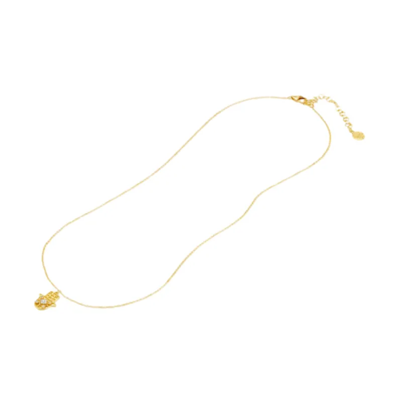 Diamond Hamsa Necklace sold by The Jewelry Edit