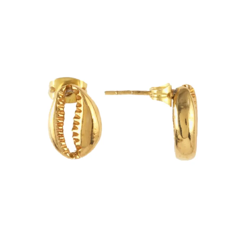 Cowrie Earrings sold by The Jewelry Edit